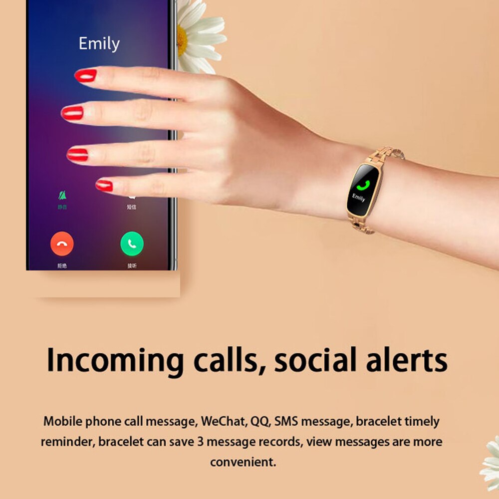 Smart Watch Women IP67 Waterproof Heart Rate Monitor Fitness Bracelet Smartwatch Women Smart Band B72 Wristband.