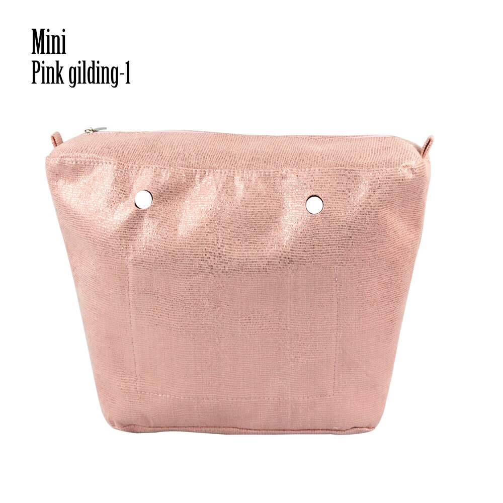 huntfun 1 pieza dorado impermeable Forro interior Obag encarte de colores para el clásico Mini O bolsa de mujeres bolsas bolsos de hombro: mini pink1