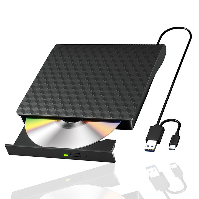 Extern Blu Ray-schijf voor laptop PC CD DVD Lezen/schrijven Speler Draagbare 3D Blu Ray-schijf Compatibel met Windows Linux Mac OS