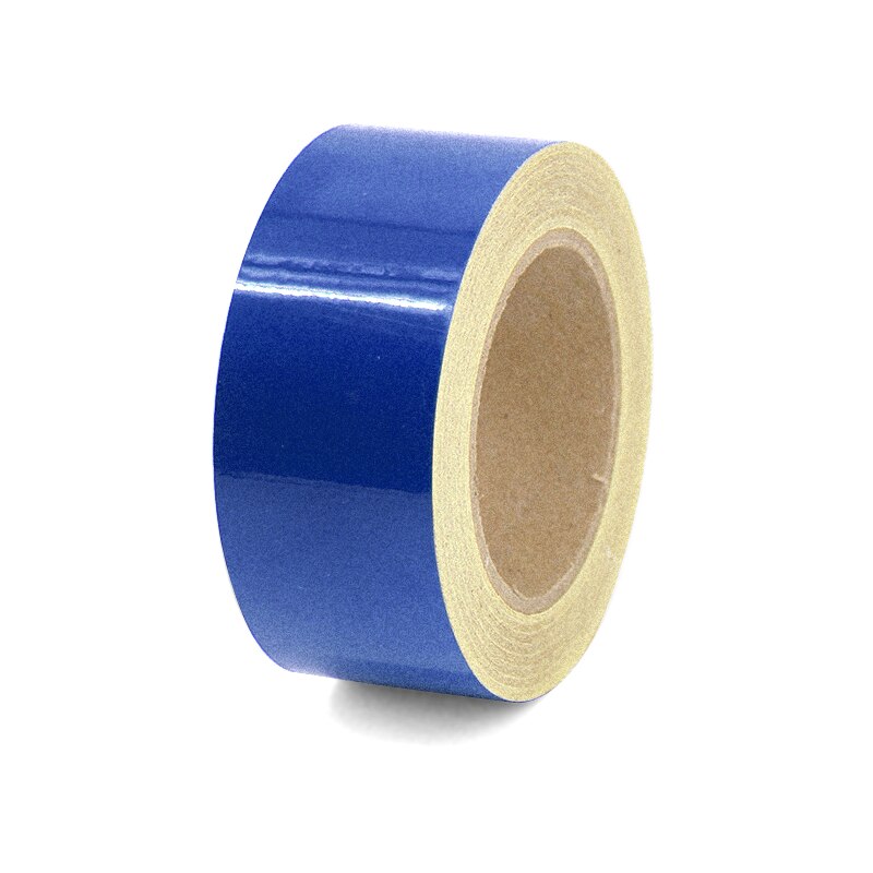Cinta adhesiva reflectante Hi Vis Viz de seguridad de 5CM * 3M, reflectante antiestático para coche, material de vinilo para el Exterior del coche: blue