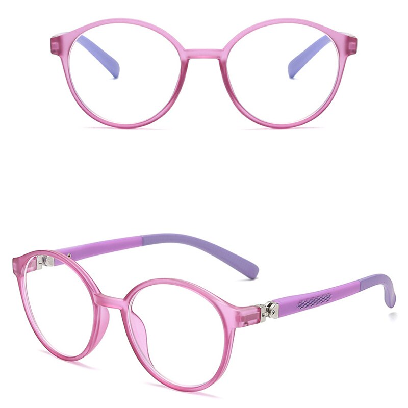 Children's Anti-Blu-ray Glasses Protect Children Reading Play Games Flat Glasses Goggles TR-90 360 rotation Frame: 01