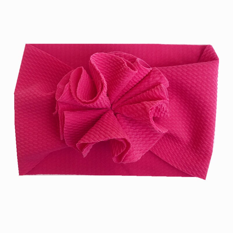 Baby hårtillbehör bandeau bebe fille pannband baby flicka pannband för tjejer baby pannband baby turban blommor diadema bebe: Rosröd