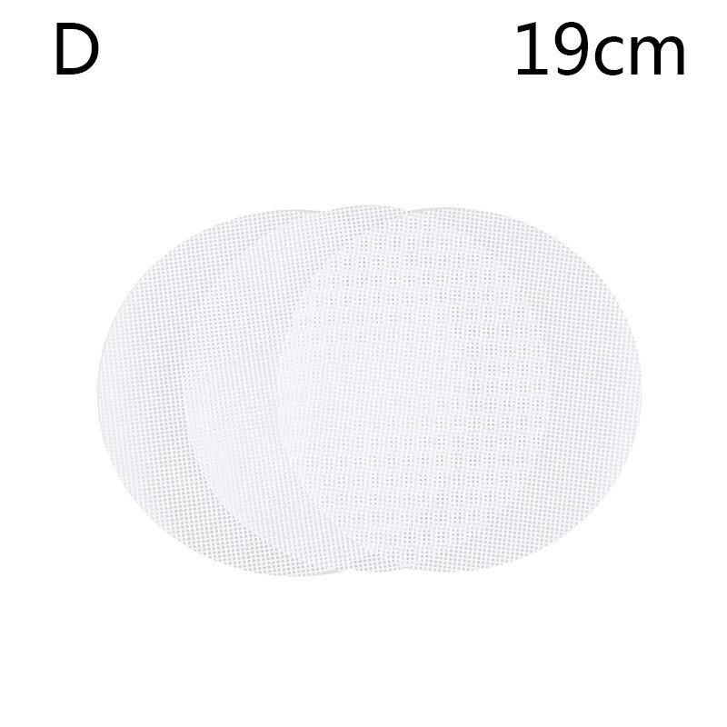 3Pc Round Non-Stick Silicone Steamer Pad White Dim Sum Paper Home Restaurant Steamers Mat Kitchen Cooking Tools: D