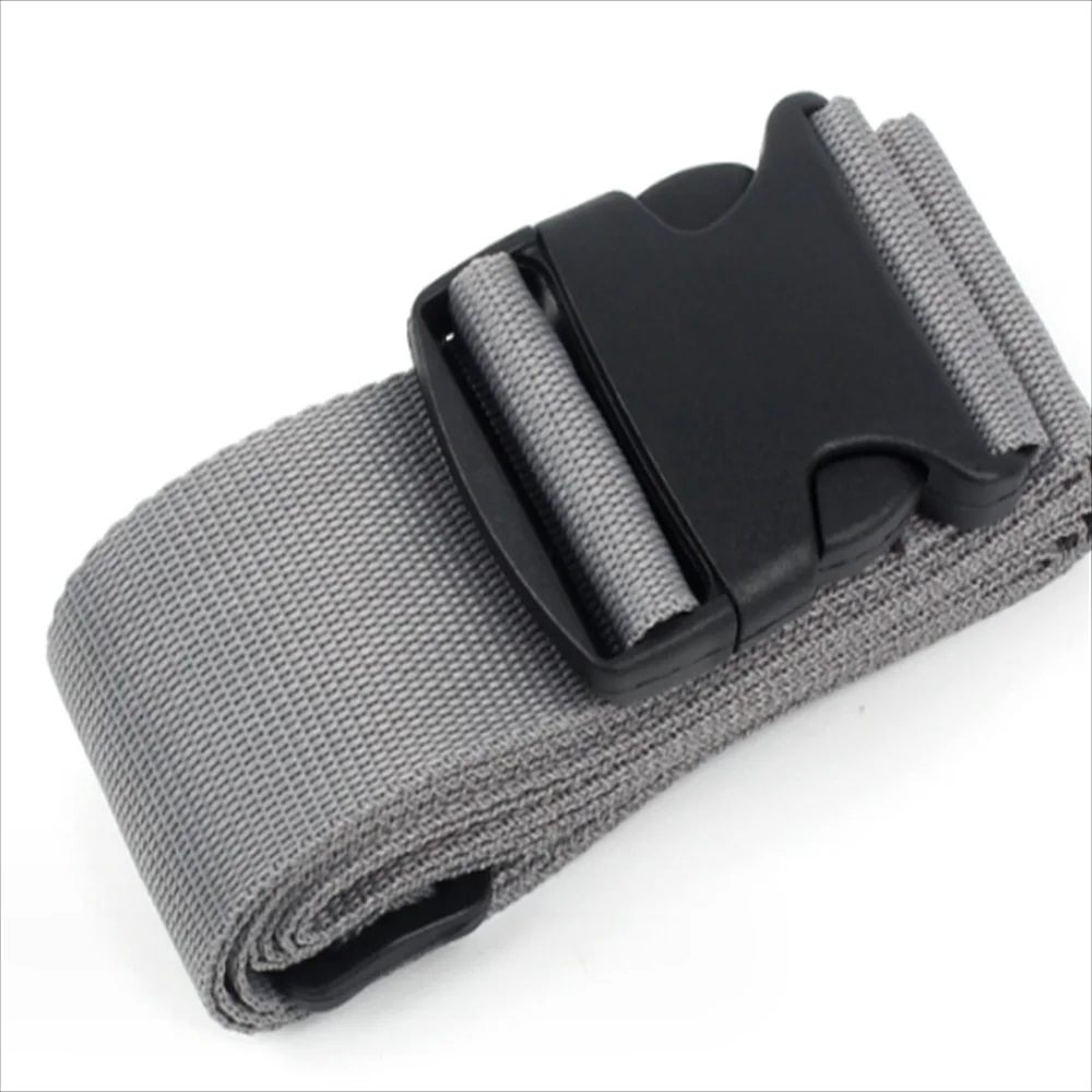Bagageveilige Riem Verstelbare Reisaccessoires Één Woord Koffer Gesp Riem Bagageband Reiskoffer Accessoires: Donkergrijs