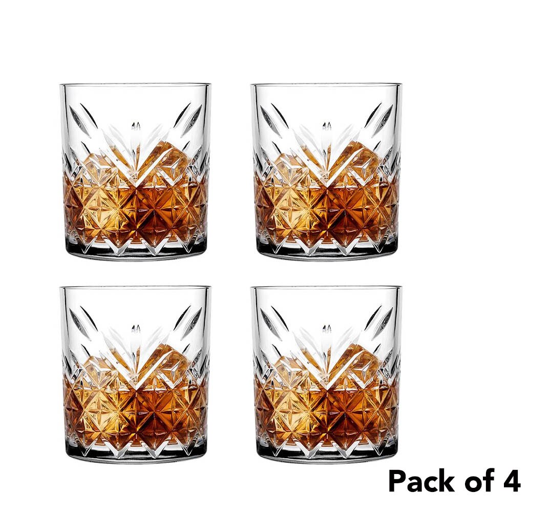 4 stk 310ml whiskyglas, gammeldags glas, cocktailglas, sæt  of 4: Default Title