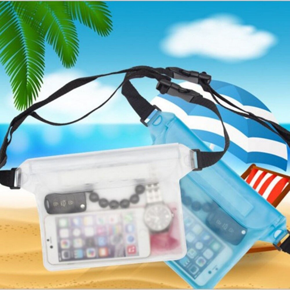 Waterproof Underwear Waist Bag Funny Pack Summer Beach Dry Pouch phone Waist Bags PVC Belt Waist Pack