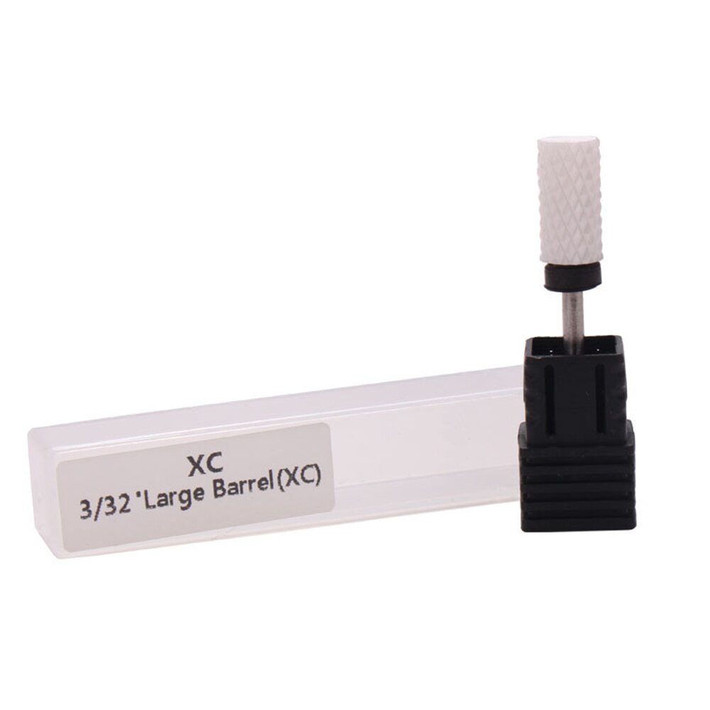 5 pièces tête de polissage des ongles cylindrique tête plate ongles meuleuse électrique accessoires spéciaux outil de tête de meulage Kit de forage en céramique