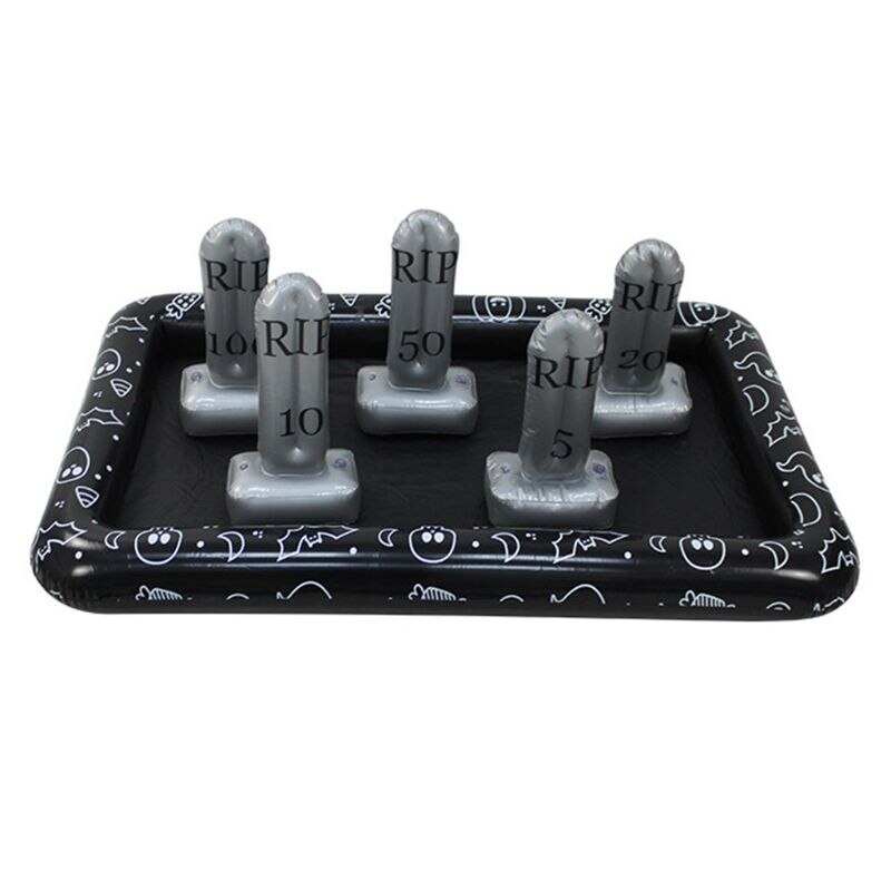 Shop. Inflatable Tombstone Headstone Ring Toss Game Halloween Party Props for Children