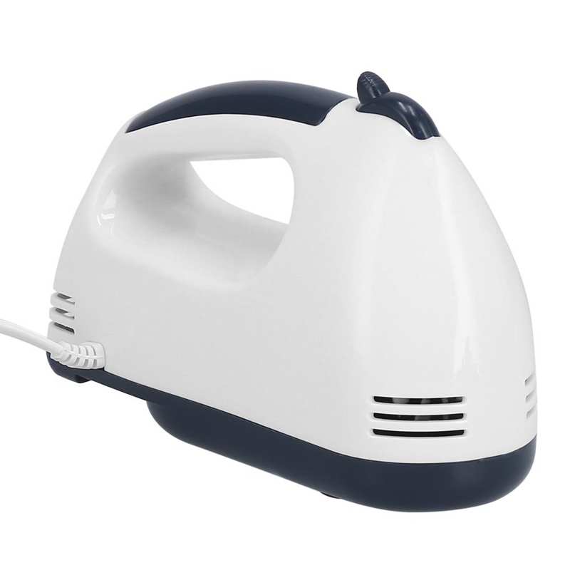 Hand Mixer Portable 7 Gears Lightweight White Stainless Steel Electric Hand Mixer for Kitchen Home