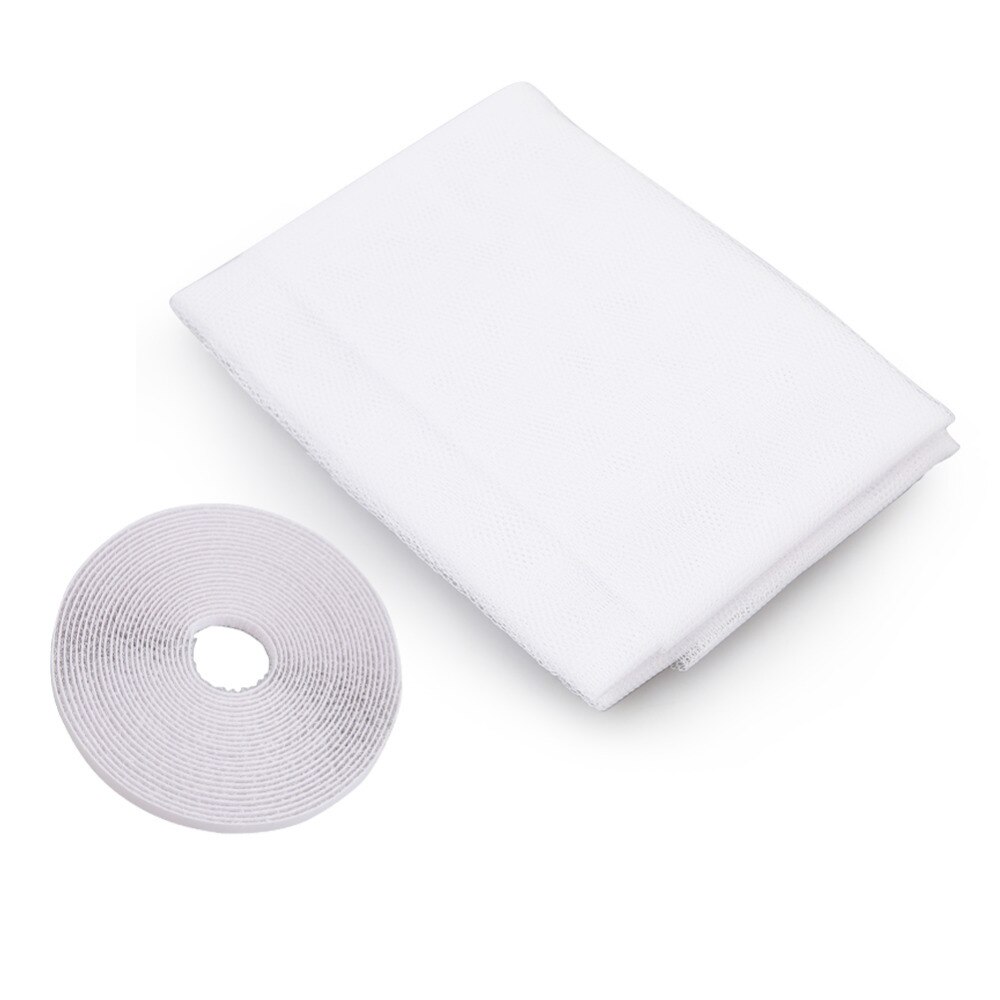 Inset 150x200cm Room Mosquito Anti Window Kitchen Insect Nets Door Indoor Bug Flying Mesh Protector Curtains adhesive Screen: white / 1.5 x 1.3 M