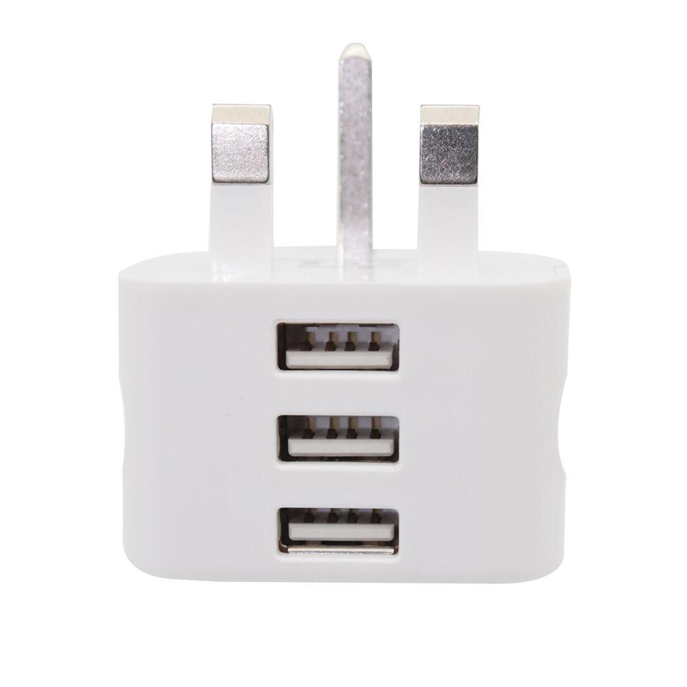 UK Plug Wall 3 Pin Plug Adaptor Charger with 1/2/3 USB Ports Travel Charging Mains Wall AC Multi Power Adapter
