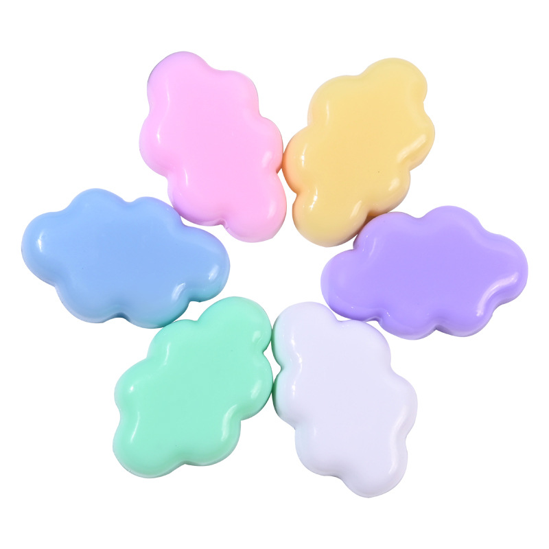 10 stück niedliche harzanhänger, glänzend weiße wolken, Reize für schmuckherstellung, aufnäihr, diy-bastelarbeiten, schlüsselanhänger, ohrring-accessoires  c879: Kein Haken mischen senden 