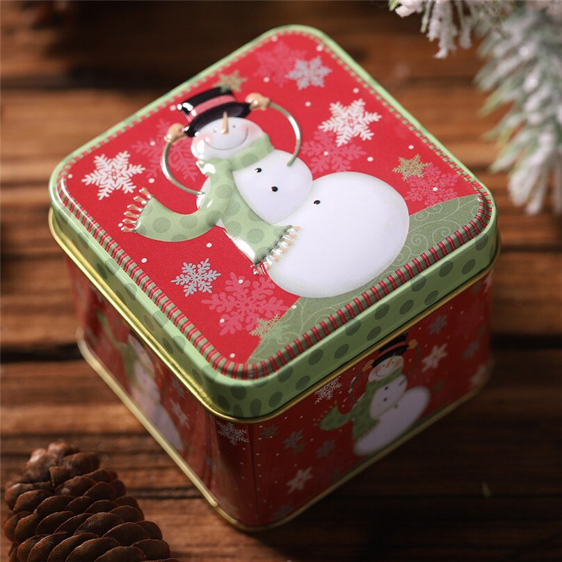 Platz stoßen Süssigkeit Kasten Lagerung Eisen Kasten Weihnachten Süssigkeit Dosen freundlicher verpackung Süssigkeit Kasten & 4A26