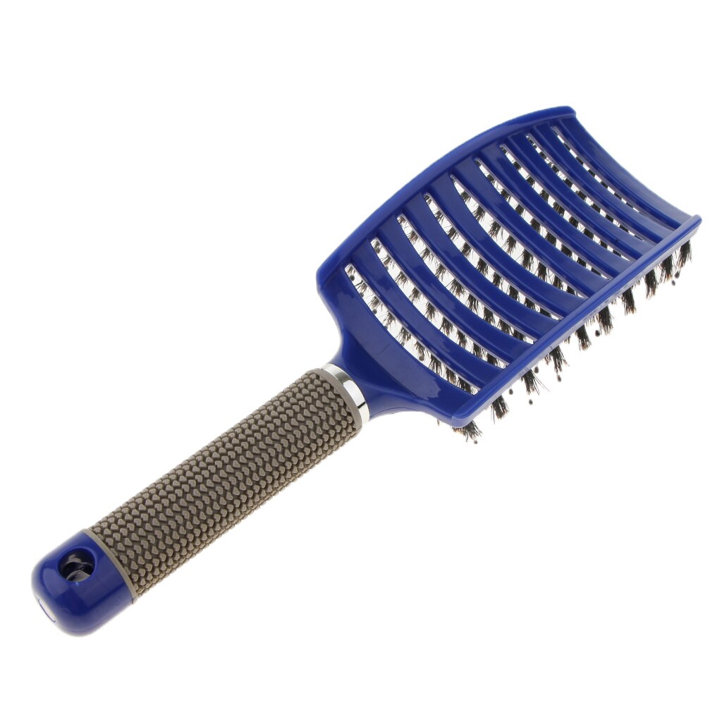 Boar Bristle Vented Hair Brush Massage Comb Salon Hairdressing Hairbrush Hair Scalp Massage Comb Wet Curly Detangle Hair Brush