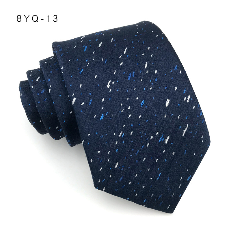 Corbata de lujo de 8CM para hombre, corbatas de lunares para novio, padrino de boda, tejido Jacquard Floral, Ascot, accesorios formales para de negocios: Oro