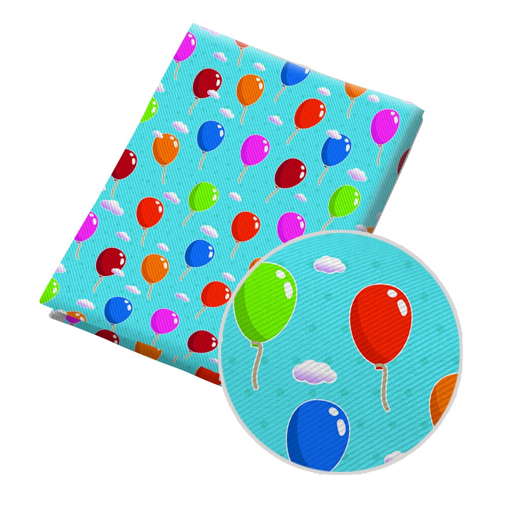 50*145CM Fabric Colorful Balloon Pattern Printed Polyester Cotton Twill Fabric Patchwor Printed: PL2159