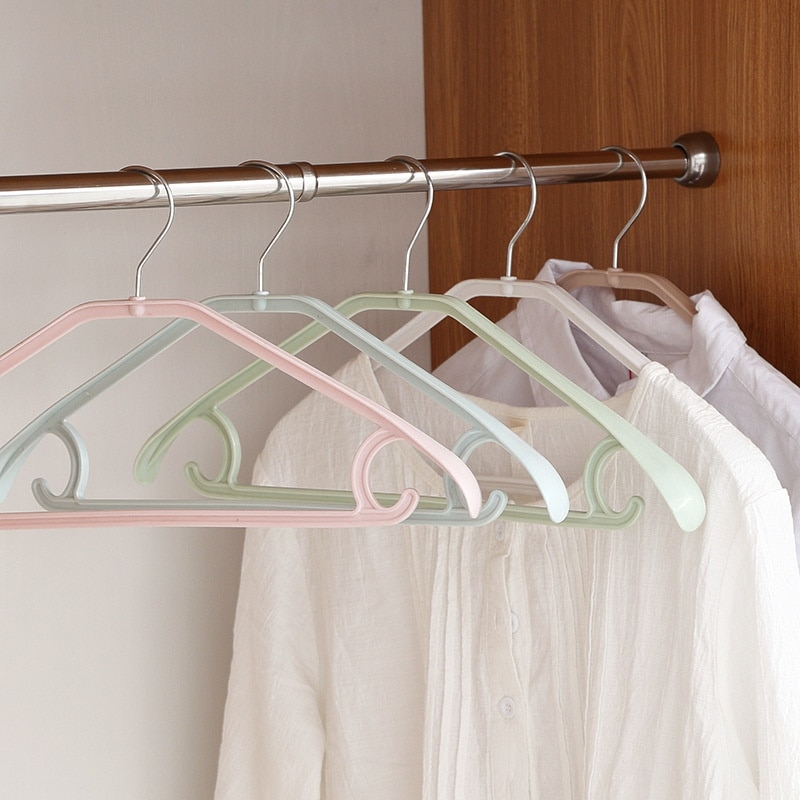 Non-slip Hanger Portable Clothes Hanger Plastic Laundry Storage Drying Hanger for Suit Coat Closet Garment Outdoor Drying Rack
