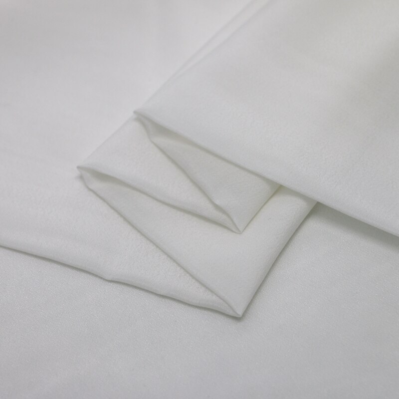 100cm*135cm white silk cotton fabric for wedding dress material silk crepe de chine