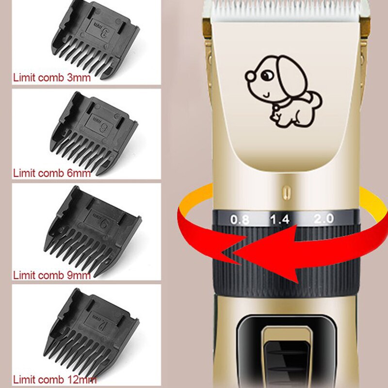 Dog Electric Clippers Pet Hair Trimmer Puppy Grooming Electric Haircut Cutter Shaver Trimmer Set Accessories
