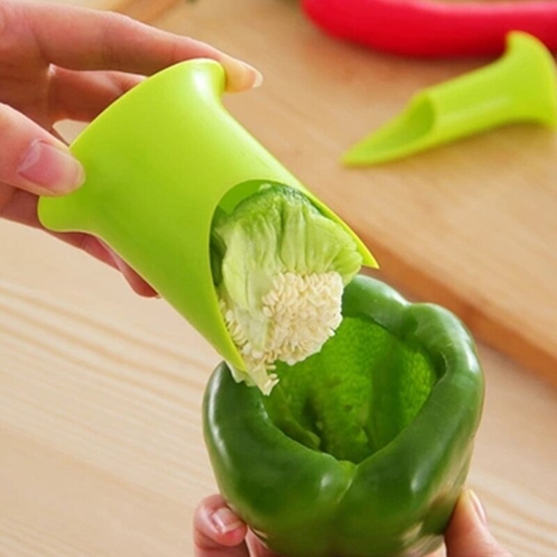 Nieuw 2 stuks chili peper ontpitter ontpitter tomaten kern scheider apparaat keukenbenodigdheden  te889