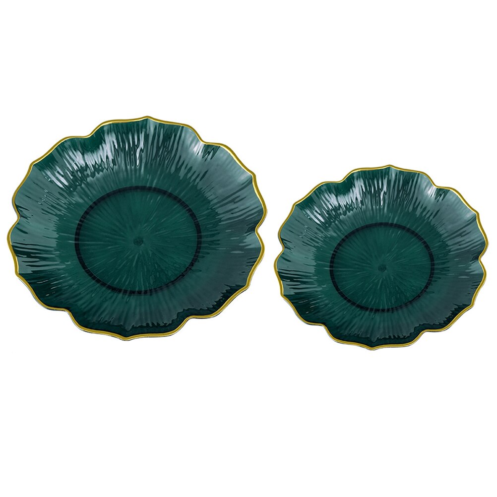 2pcs Dry Fruit Tray Food Serving Tray Snacks Plate Home Fruit Container