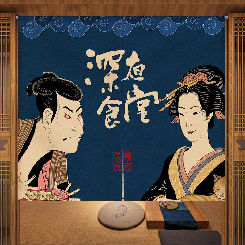 Tenda a mezza casa per Sushi Ramen in tessuto per ristorante dell'Hotel in stile giapponese