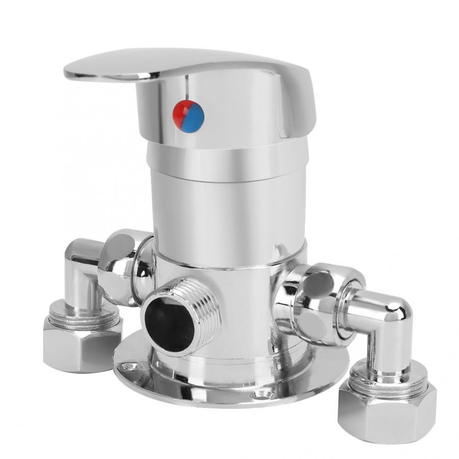 Adaptateur en forme de T G1/2 po, connecteur pour vanne d'angle pour pomme de douche salle de bains séparateur d'eau, inverseur, vanne de mélange