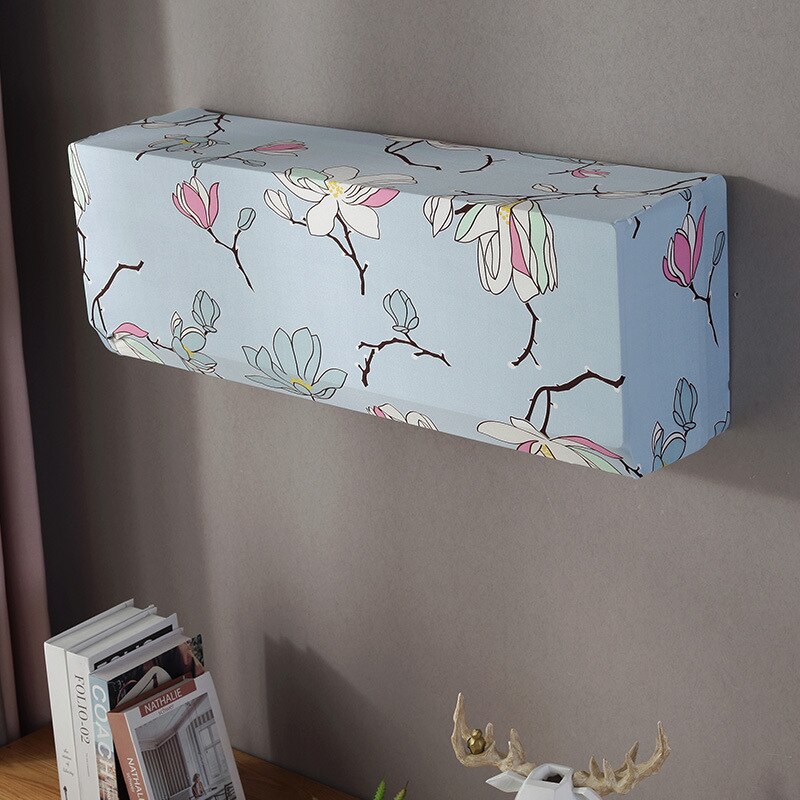 Air Conditioner Cover print Elastic Fabric Dustproof Protective Cover For Outside Air Conditioning Case Home Decor: 08