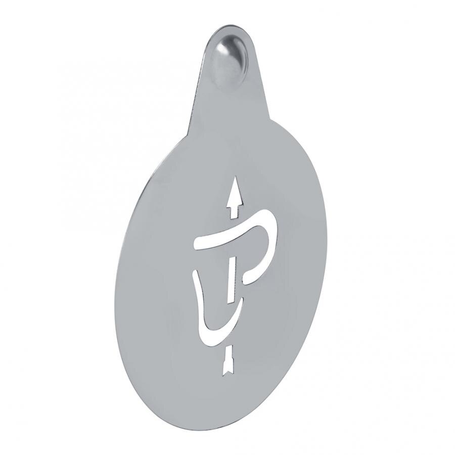 2 stuks roestvrijstalen koffiedecoratiesjablonen, koffiezetgereedschap voor thuisgebruik, koffiesjablonen