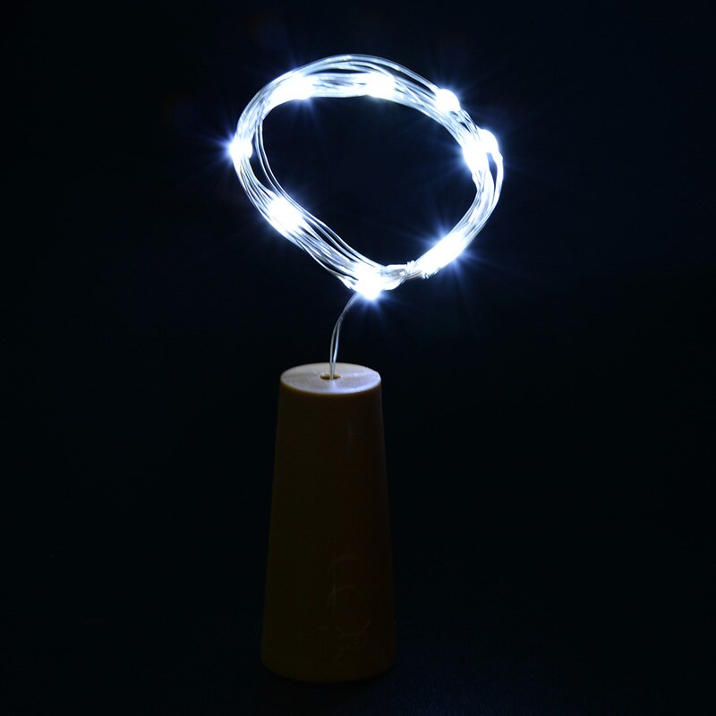 1M/2M/5M/10M/20M Koper Zilver Draad Led String Fairy verlichting Verlichting Voor Kerstboom Garland Wedding Party Decoratie: white light / 1M 10 LED