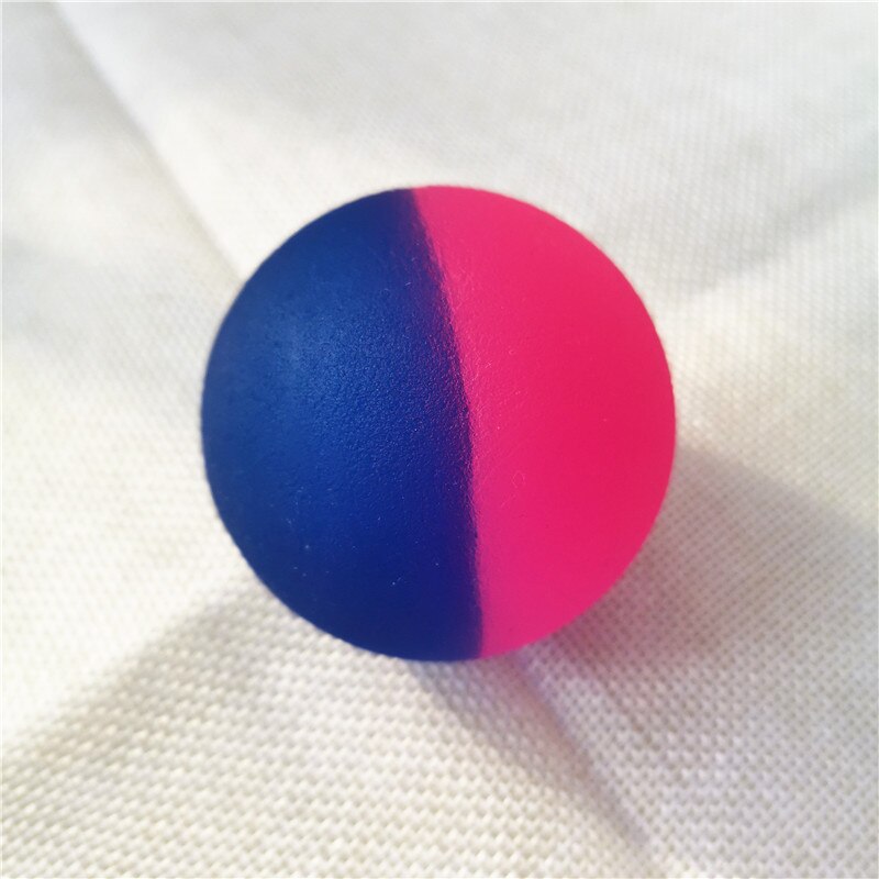 5.5cm kaksiväristä kumista pomppivaa palloa joustava himmeä lelu pomppupallot flipperit hauskoja ulkourheiluleluja lapsille lapsille
