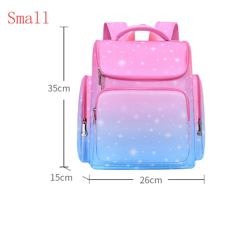 Schooltassen Voor Meisjes Rugzakken School Sweet Mooie Boek Tas Waterdichte Rugzak Meisje Prinses Mochila Infantil Grade 1-5: small pink