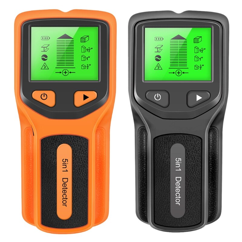 Stud Finder Wall Scanner 5 in 1 Stud Detector with Intelligent Microprocessor &amp; H-D LCD Display Stud Sensor Beam Finders