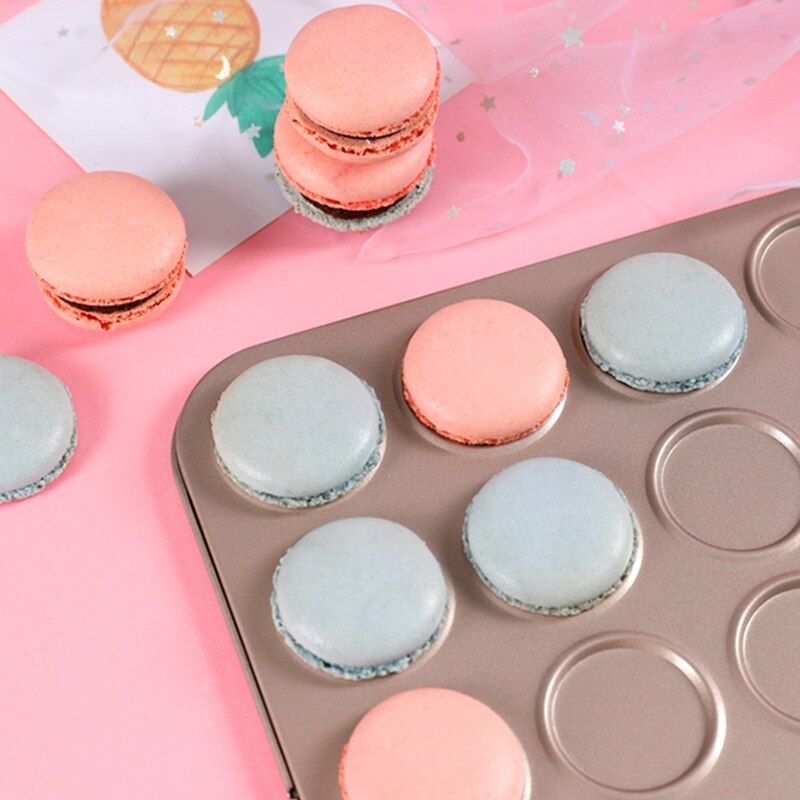15 Cavity Bakeware Kitchen Non-stick Biscuit Pad Macaron Pan Macaron Baking Kit Decorating for Oven Baking Pastry Cake