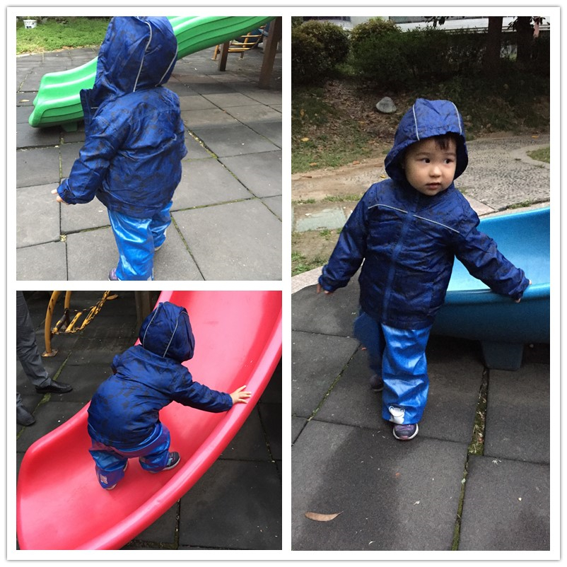 Mingkids windjack voor jongens waterdicht met fleece voering outdoor regenjas voor baby boy Herfst Lente