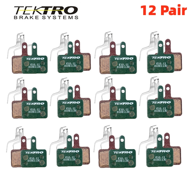 TEKTRO E10.11 MTB Fahrrad Scheibenbremsbeläge Harz Metall Pad für Shimano BR-M355 M375 M5395 M415 M475 M515 M525 MT200 Bremssysteme: Grün