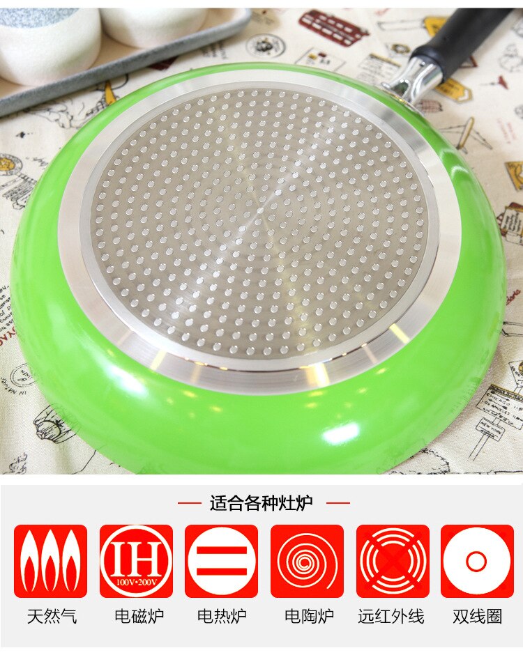 White ceramic coating Thick 28cm pan Non-stick frying pan Frying pan 2 pcs.