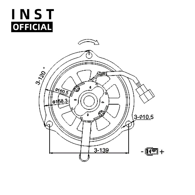 Air Conditioning Fan AC A/C Blower Motor FOR ISUZU 12V INST-7144