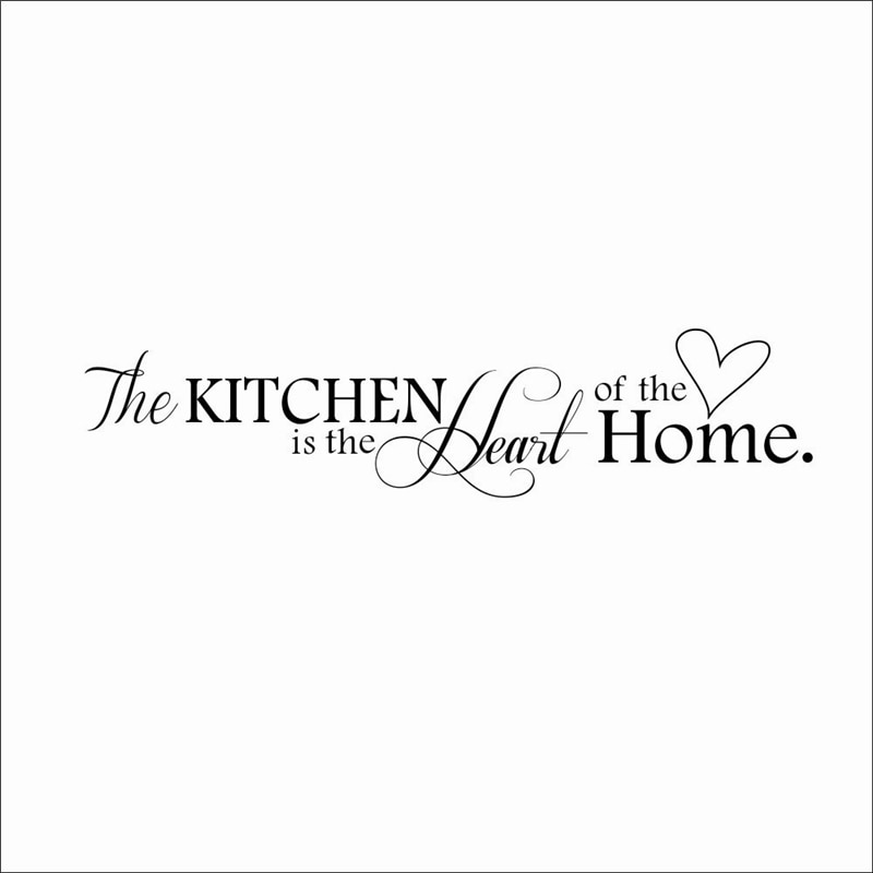 kitchen is the heart of the home quotes art wall s... – Vicedeal