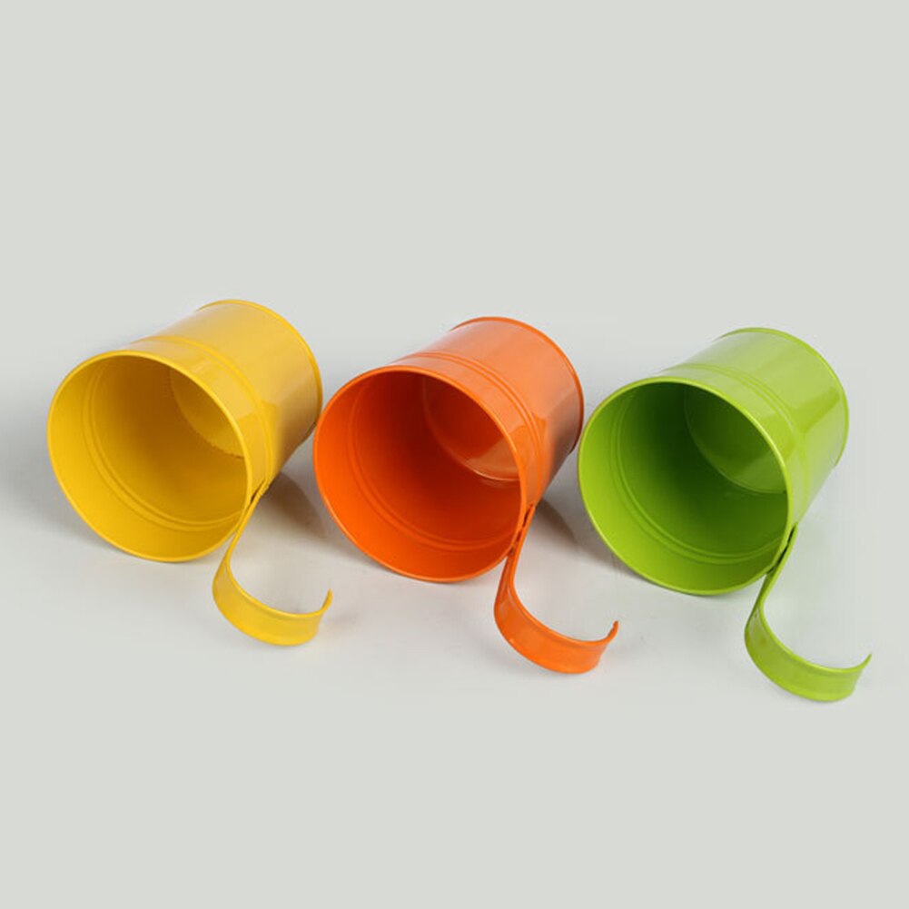 Maceta colgante de Metal para jardín y balcón, maceta de hierro para decoración del hogar, soporte para plantas