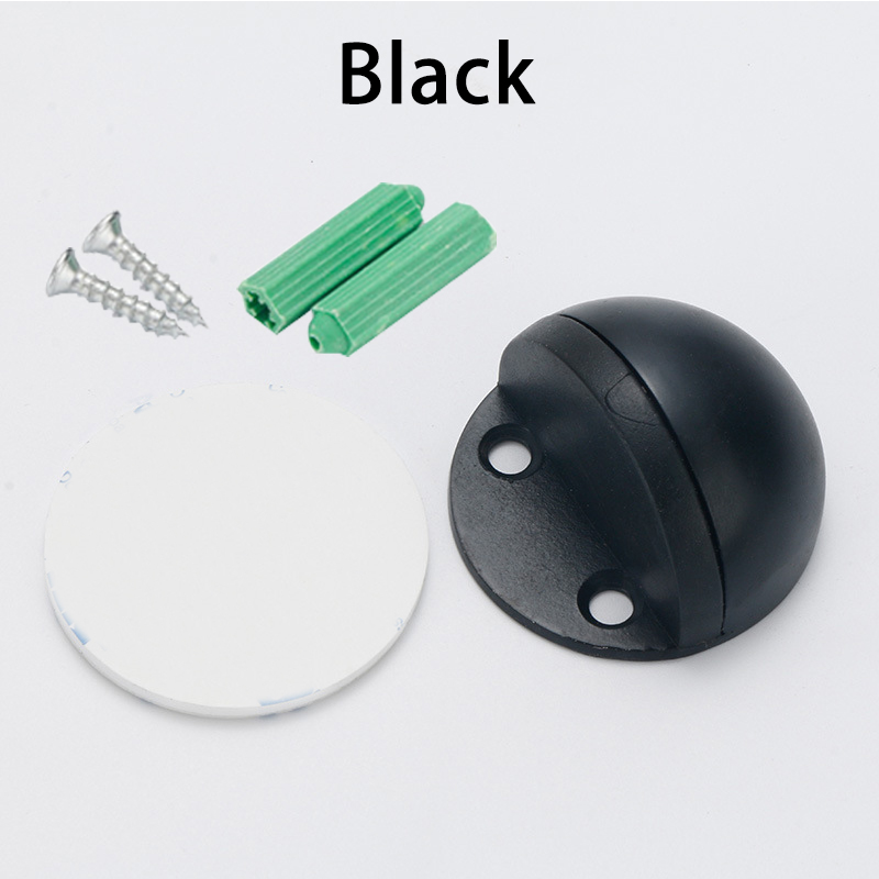 Stainless Steel magnetic door stopper dual catch no punching door bumper wedge wall door stopper