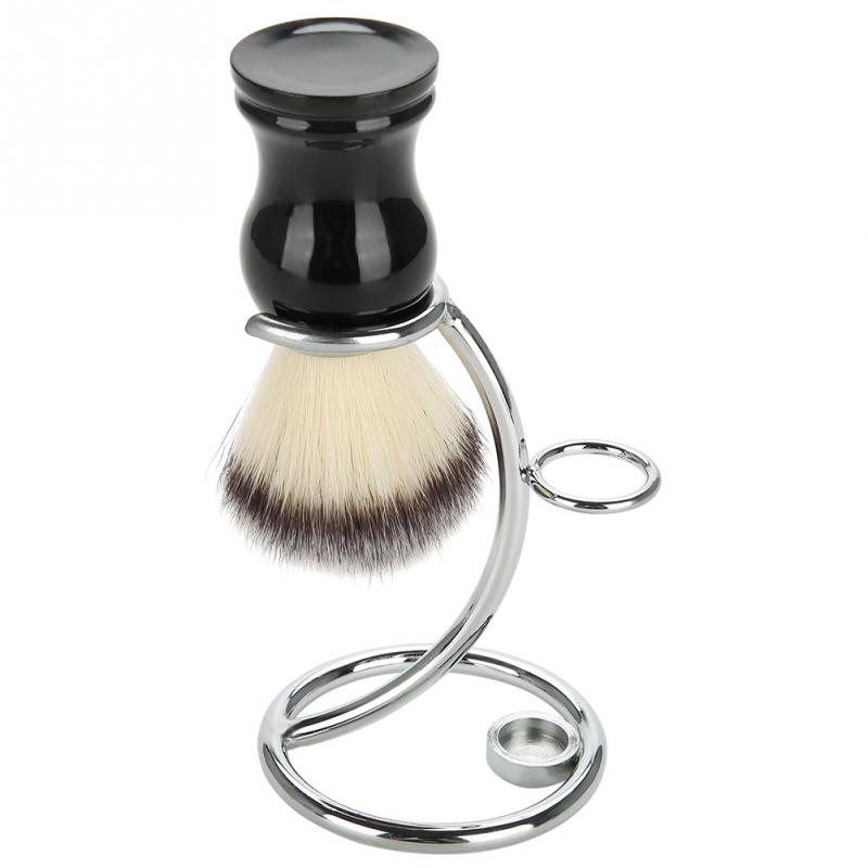Barberkoststativ barberingsholder for menn verktøysett 2 in 1 bærbare buede barberkoster manuell stativ for barberhøvelbarbering