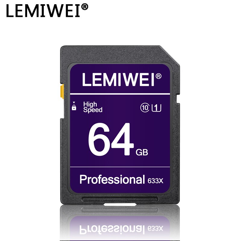 Hukommelseskort 64gb 32gb højhastighedskamera flashkort 16gb 8gb uhs-i klasse 10 lemiwei kamera lagerkort