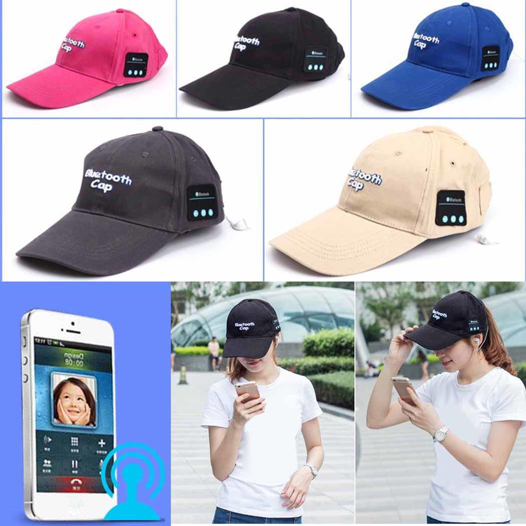 Unisex Bluetooth Headset Call Music Stereo Baseball Cap 10 m Data lijn + handleiding BT-01 3-6 H Oortelefoon 4.1 Hoed 2 H
