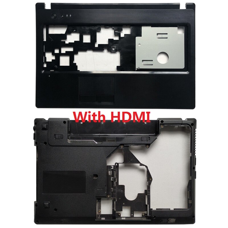 para Lenovo G570 G575 cubierta inferior y cubierta superior de reposamanos con Combo "HDMI": C and D shell
