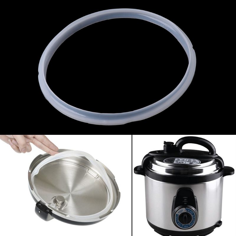Junta de goma de silicona de 22cm, anillo de sellado para olla a presión eléctrica, piezas de 5-6L,