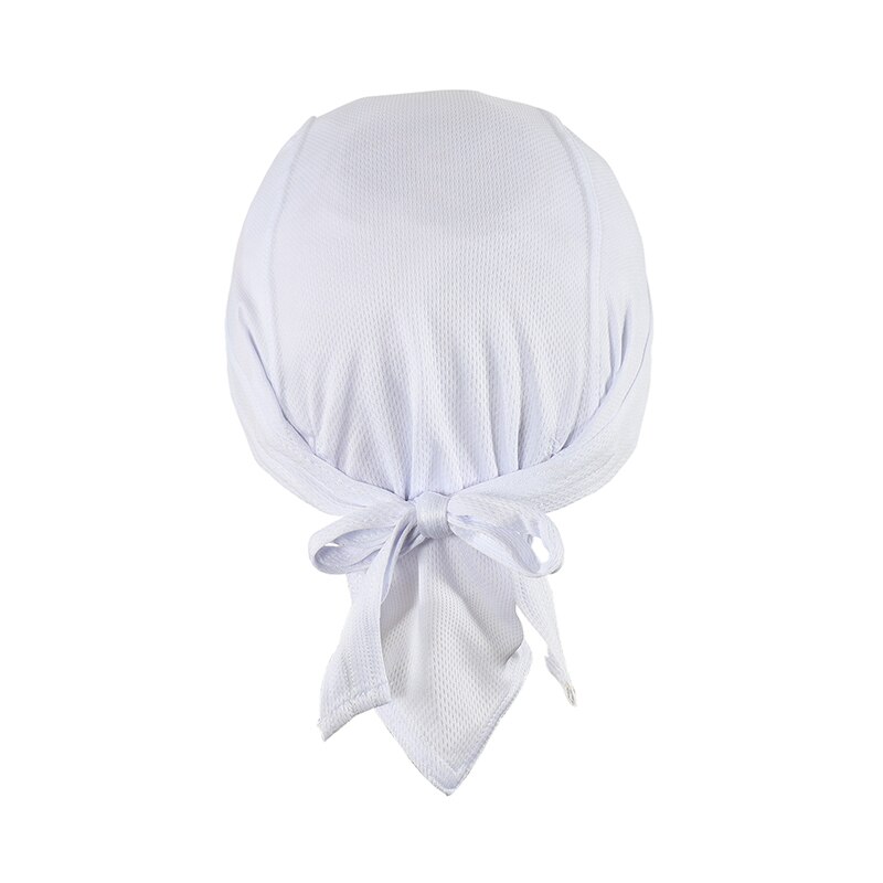 ARSUEXO multicolores Ciclismo gorra verano transpirable Bandana Ciclismo al aire libre deporte bicicleta Bandana hombres secado rápido cabeza bufanda: white