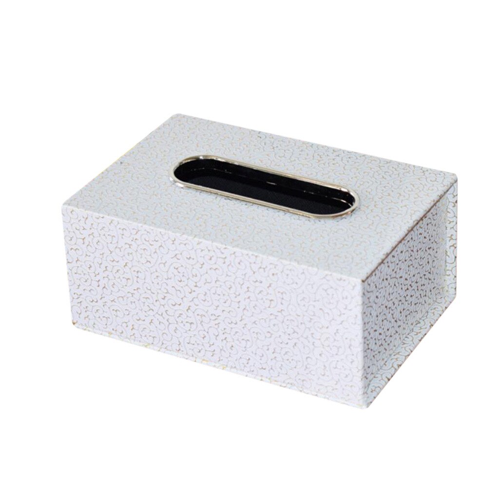 Leather Tissue Box European Napkin Tray Boxes Medium Leather Car Tissue Box Holder Box Case Pouch Table Tissue Holder