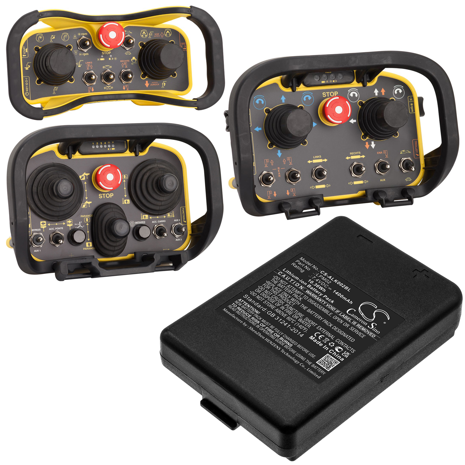 Cameron sino 1400mAh bateria do Autec LPM02 R0BATT00E08A0 Funkfernsteuerung dynamiczny modułowy AJM AJR AJS FJL