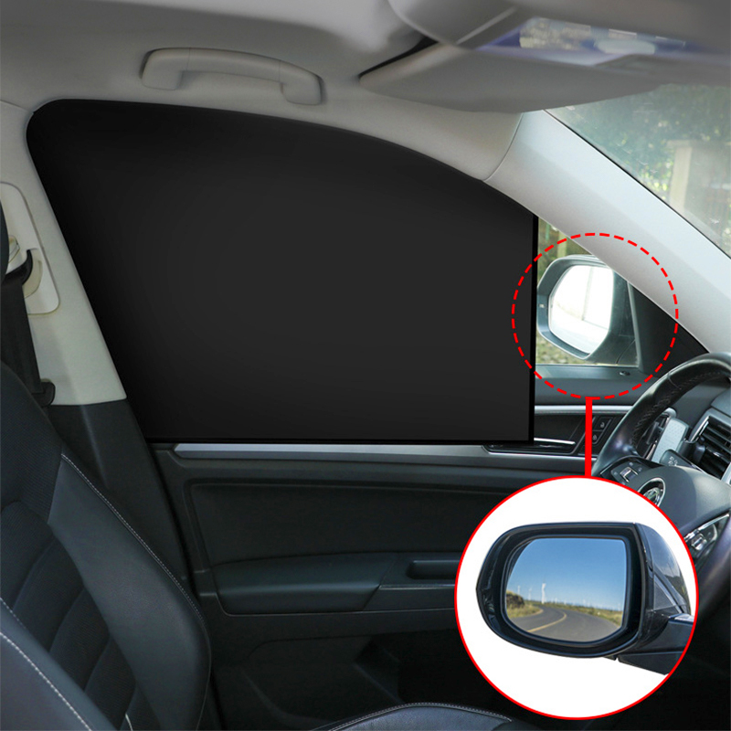 Magnetic Car Sun Shade UV Protection Covers Sunshade Side Window Curtain Mesh Sun Visor Full Blackout Summer Full Blackout Film